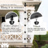Aluminum Siam Rain Chain Replacement Downspout for Gutters, 8-1/2 Feet Length, Matte Black